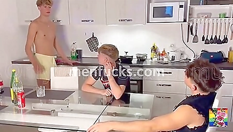 Blonde cutie takes a hot facia mutu in the ass